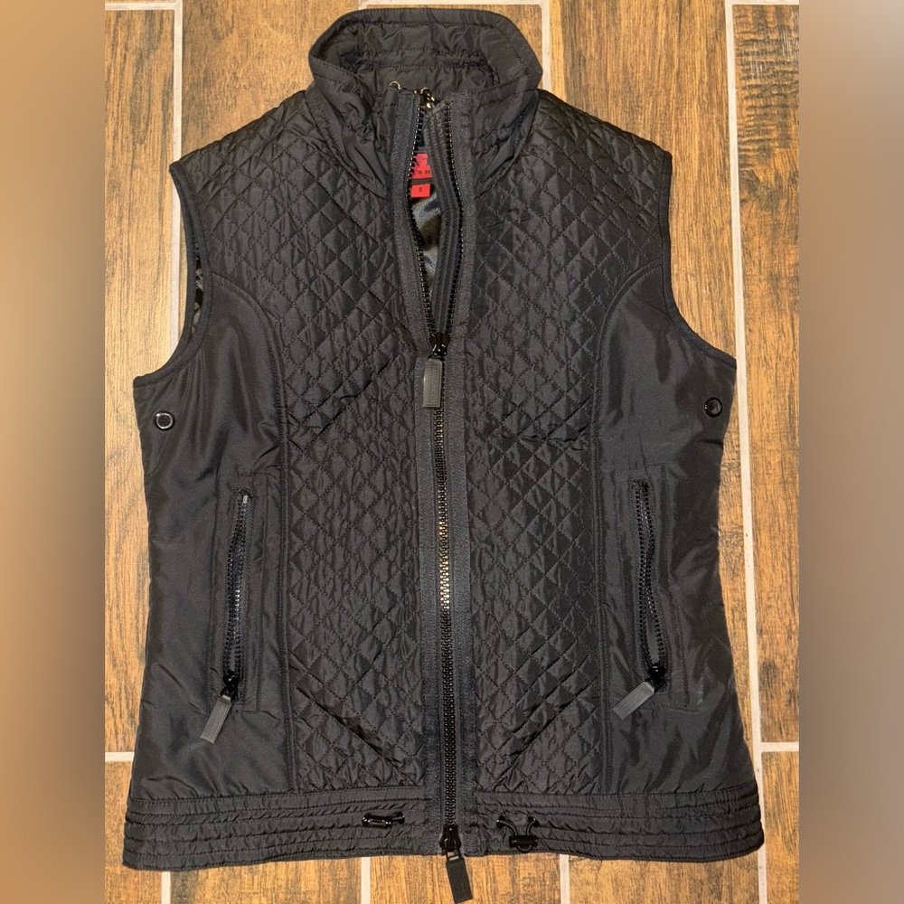Bugatchi Black Quilted Vest Small